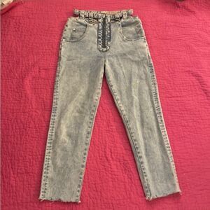 ASOSWomen's High Rise Acid Wash  cut out Jeans, size 25